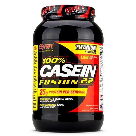 Протеин SAN Casein Fusion, 1 кг Ваниль,  мл, San. Протеин. Набор массы Восстановление Антикатаболические свойства 