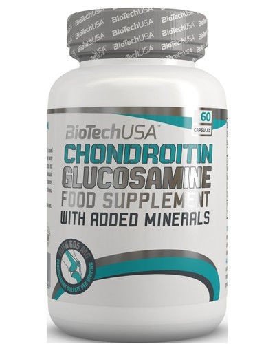 Biotech Chondroitin Glucosamine 60 caps,  мл, BioTech. Хондропротекторы. Поддержание здоровья Укрепление суставов и связок 