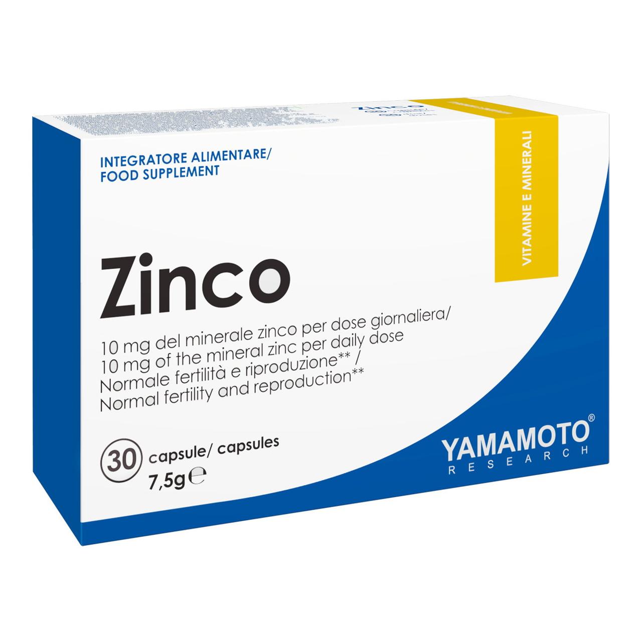 Yamamoto Nutrition Цинк Yamamoto nutrition Zinco 30 капсул, , 