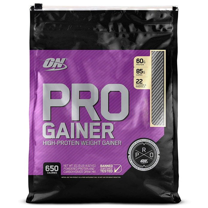 Гейнер Optimum Pro Gainer, 4.3 кг Двойной шоколад (4620 грамм),  ml, Optimum Nutrition. Gainer. Mass Gain Energy & Endurance recovery 