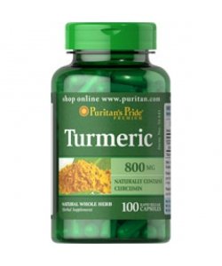Turmeric 800 mg, 100 шт, Puritan's Pride. Куркума. Поддержание здоровья Антикатаболические свойства Противовоспалительные свойства Повышение тестостерона Антисептические свойства Ускорение метаболизма 