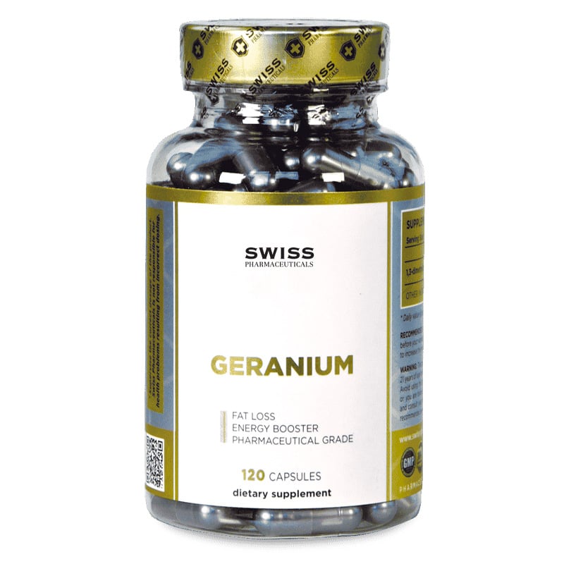 SWISS PHARMACEUTICALS  Geranium 120 шт. / 120 servings,  мл, Swiss Pharmaceuticals. Энергетик. Энергия и выносливость 
