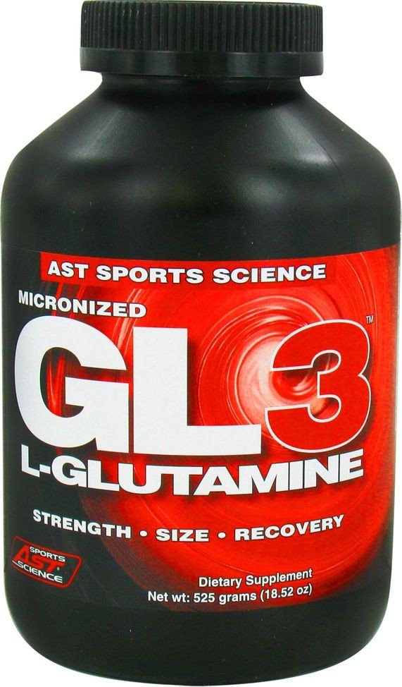 GL3 L-Glutamine, 525 g, AST. Glutamina. Mass Gain recuperación Anti-catabolic properties 