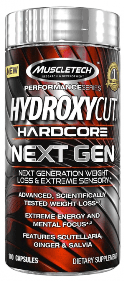 Hydroxycut Hardcore Next Gen, 100 шт, MuscleTech. Термогеники (Термодженики). Снижение веса Сжигание жира 