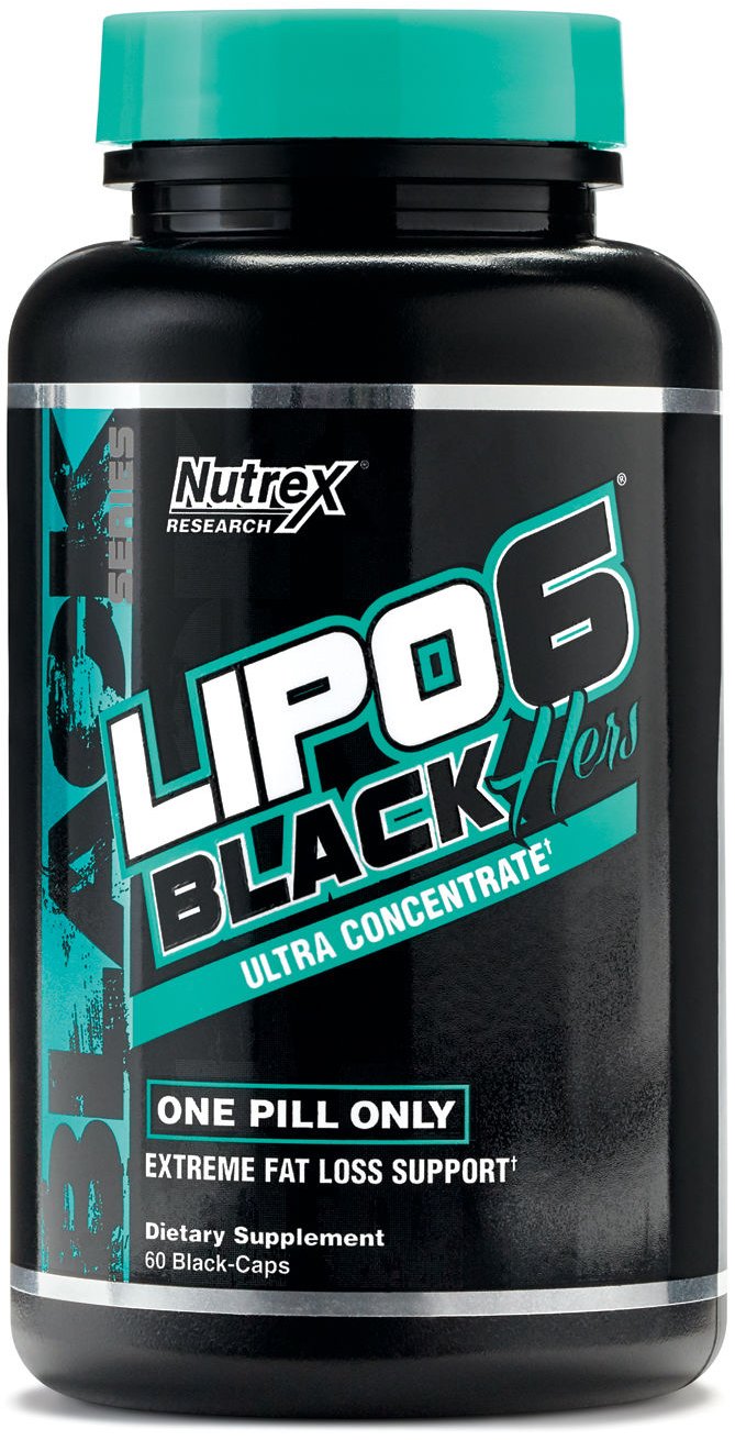 Lipo 6 Black Hers Ultra Concentrate, 60 pcs, Nutrex Research. Fat Burner. Weight Loss Fat burning 