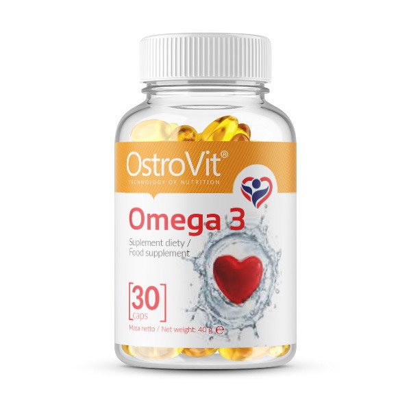 Омега 3 OstroVit Omega 3 (30 капс) рыбий жир островит ,  мл, OstroVit. Омега 3 (Рыбий жир). Поддержание здоровья Укрепление суставов и связок Здоровье кожи Профилактика ССЗ Противовоспалительные свойства 