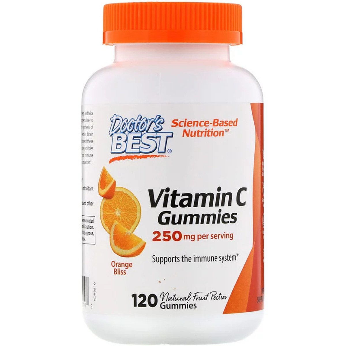 Витамин С с Апельсиновым Вкусом, Vitamin C Gummies, Doctor's Best, 250 мг, 120 желейных конфет,  мл, Doctor's BEST. Витамин C
