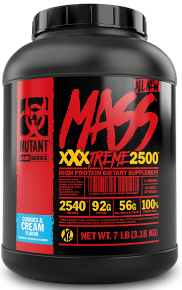 Mutant Гейнер для набора массы Mutant Mass xXxtreme 2500 (3.18 кг) мутант масс экстрим cookies & cream, , 