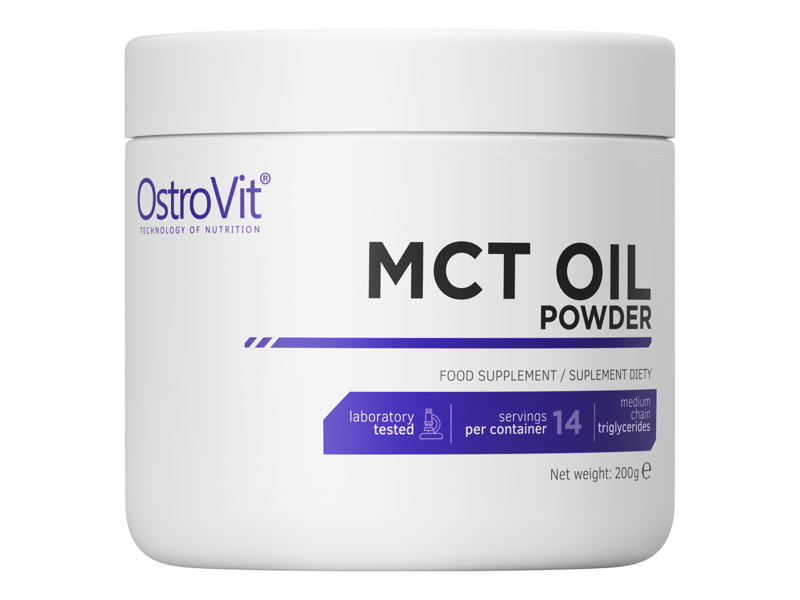 Жирні кислоти OstroVit MCT Oil Powder 200 g,  ml, OstroVit. Omega 3 (Fish Oil). General Health Ligament and Joint strengthening Skin health CVD Prevention Anti-inflammatory properties 