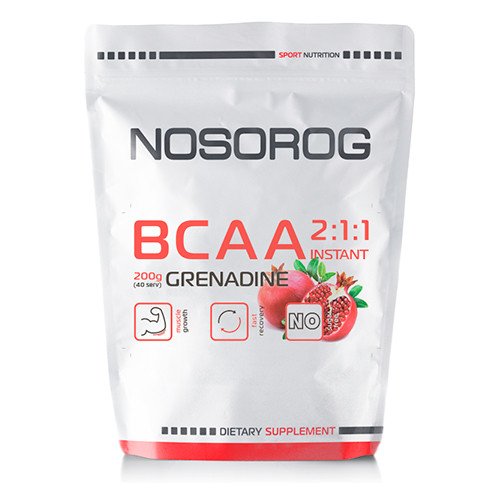 БЦАА Nosorog BCAA 2:1:1 (200 г) носорог гранат,  ml, Nosorog. BCAA. Weight Loss recovery Anti-catabolic properties Lean muscle mass 