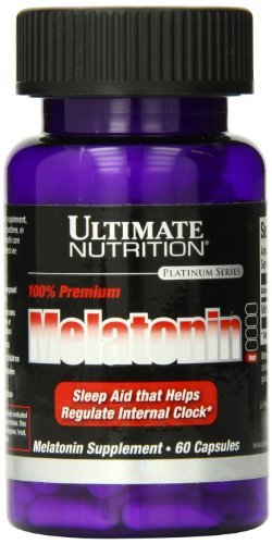 Melatonin 1 mg, 60 piezas, Ultimate Nutrition. Melatoninum. Improving sleep recuperación Immunity enhancement General Health 