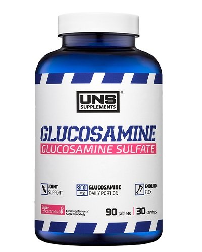 Glucosamine, 90 шт, UNS. Глюкозамин. Поддержание здоровья Укрепление суставов и связок 