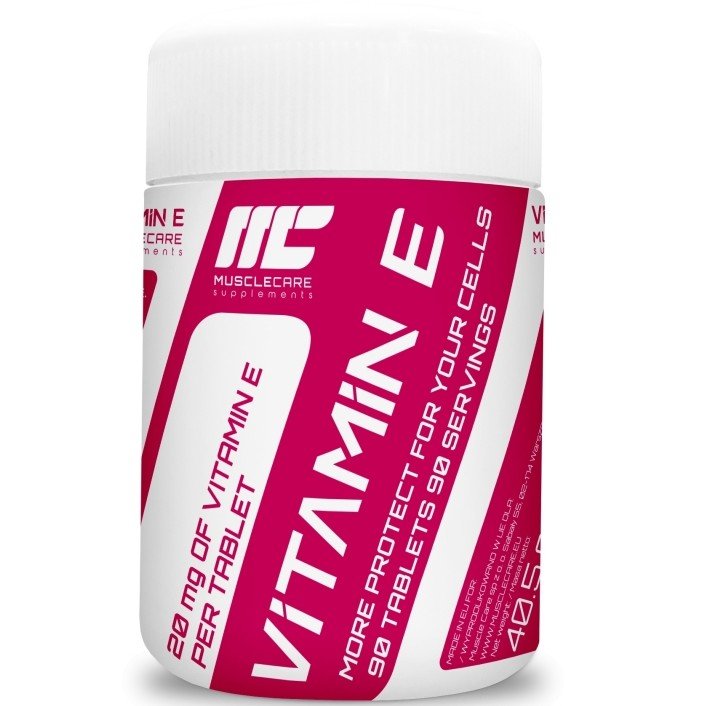Vitamin E, 90 pcs, Muscle Care. Vitamin E. General Health Antioxidant properties 