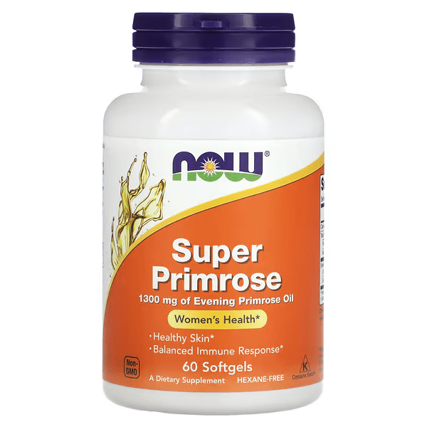 Now NOW Foods Super Primrose Evening Primrose Oil 1300 mg 60 Softgels, , 