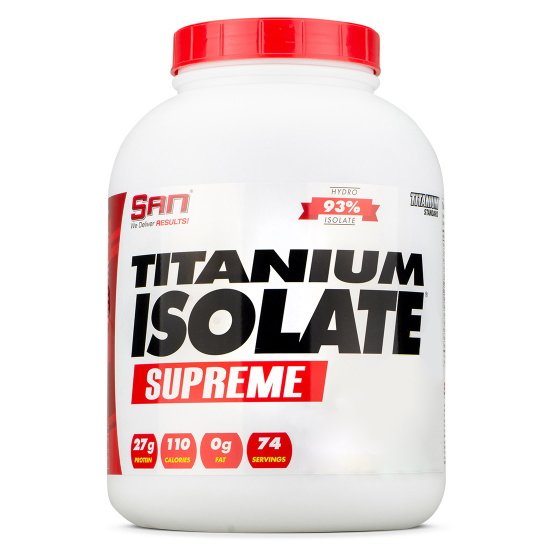 Протеин SAN Titanium Isolate Supreme, 2.27 кг Клубничный йогурт,  мл, San. Протеин. Набор массы Восстановление Антикатаболические свойства 