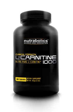 L-Carnitine 1000, 180 шт, Nutrabolics. L-карнитин. Снижение веса Поддержание здоровья Детоксикация Стрессоустойчивость Снижение холестерина Антиоксидантные свойства 