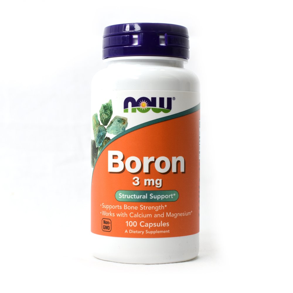 Now Витамины и минералы NOW Boron 3 mg, 100 капсул, , 