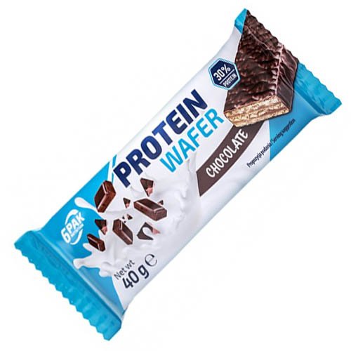 Батончик 6PAK Nutrition Protein Wafer, 40 грамм Шоколад,  ml, 6PAK Nutrition. Bar. 