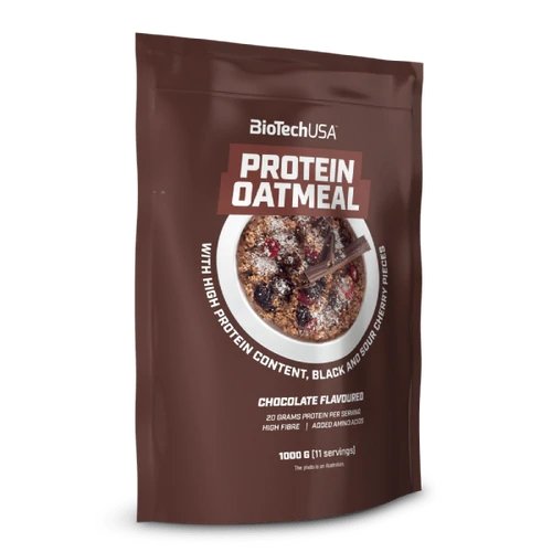 Заменитель питания BioTech Protein Oatmeal, 1 кг Шоколад-черная вишня СРОК 05.22,  мл, BioTech. Заменитель питания. 
