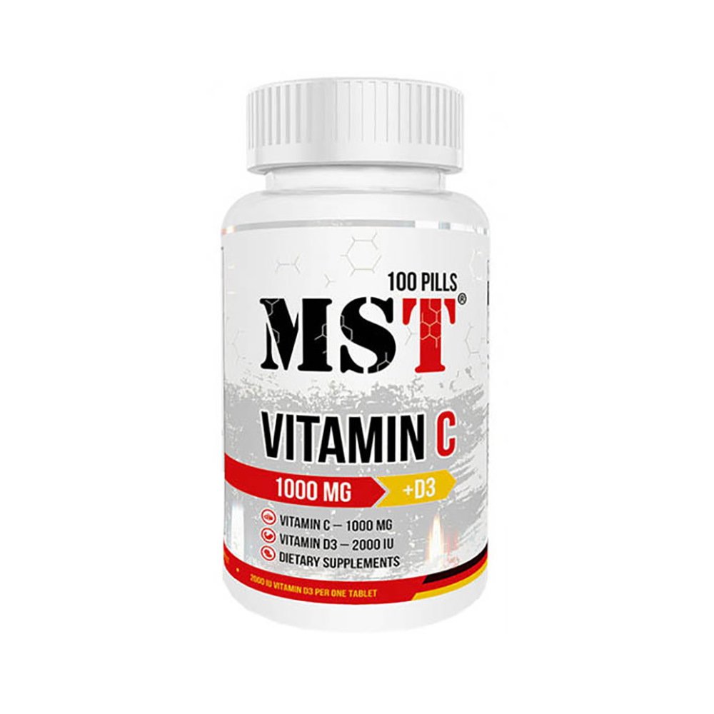 Витамины и минералы MST Ester-C, 90 таблеток,  ml, MST Nutrition. Vitamins and minerals. General Health Immunity enhancement 