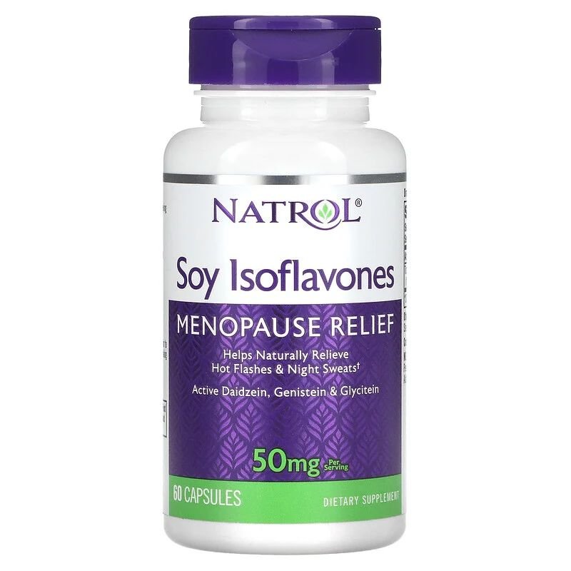 Натуральная добавка Natrol Soy Isoflavones 50 mg, 60 капсул,  мл, Natrol. Hатуральные продукты. Поддержание здоровья 