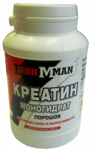 Креатин Моногидрат, 100 g, Ironman. Monohidrato de creatina. Mass Gain Energy & Endurance Strength enhancement 