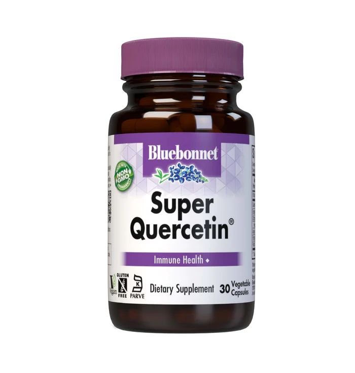 Bluebonnet Nutrition Натуральная добавка Bluebonnet Super Quercetin, 30 вегакапсул, , 