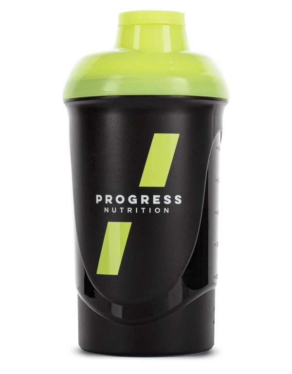 Шейкер Progress Nutrition 600 мл, черный с желтым,  ml, Progress Nutrition. Shaker. 