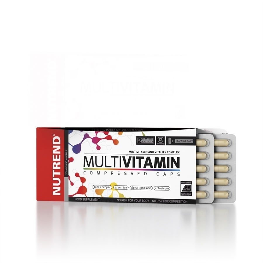 Витамины и минералы Nutrend MultiVitamin Compressed, 60 капсул,  мл, Nutrend. Витамины и минералы. Поддержание здоровья Укрепление иммунитета 