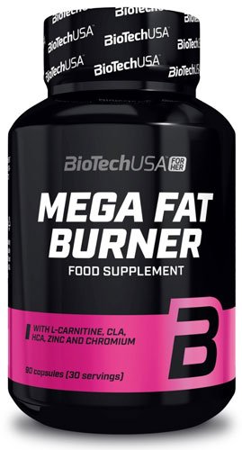 BioTech Mega Fat Burner 90 таб Без вкуса,  мл, BioTech. Липотропик. Снижение веса Ускорение жирового обмена Сжигание жира 