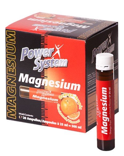 Magnesium, 500 ml, Power System. Magnesium Mg. General Health Lowering cholesterol Preventing fatigue 