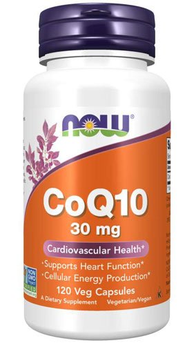 Now CoQ-10 30 mg 120 капс Без вкуса,  ml, Now. Coenzym Q10. General Health Antioxidant properties CVD Prevention Exercise tolerance 