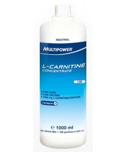 L-Carnitine Concentrate, 1000 мл, Multipower. L-карнитин. Снижение веса Поддержание здоровья Детоксикация Стрессоустойчивость Снижение холестерина Антиоксидантные свойства 
