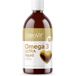 Omega 3 Ultra Liquid OstroVit 300 ml,  мл, OstroVit. Омега 3 (Рыбий жир). Поддержание здоровья Укрепление суставов и связок Здоровье кожи Профилактика ССЗ Противовоспалительные свойства 