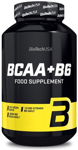 BioTech BCAA+B6 100 таб Без вкуса,  мл, BioTech. BCAA. Снижение веса Восстановление Антикатаболические свойства Сухая мышечная масса 