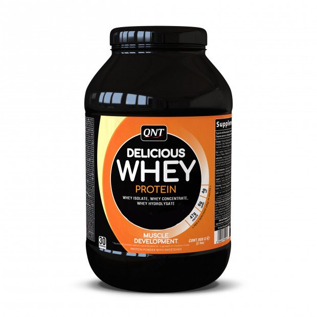 Протеин QNT Delicious Whey Protein, 908 грамм Шоколад,  мл, QNT. Протеин. Набор массы Восстановление Антикатаболические свойства 