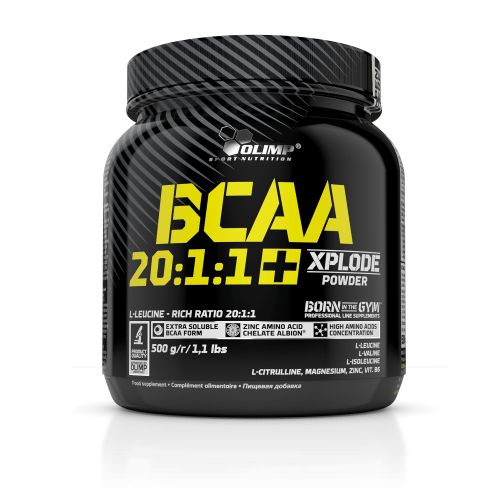 BCAA Olimp BCAA 20:1:1 Xplode, 500 грамм Грейпфрут,  ml, Olimp Labs. BCAA. Weight Loss recovery Anti-catabolic properties Lean muscle mass 