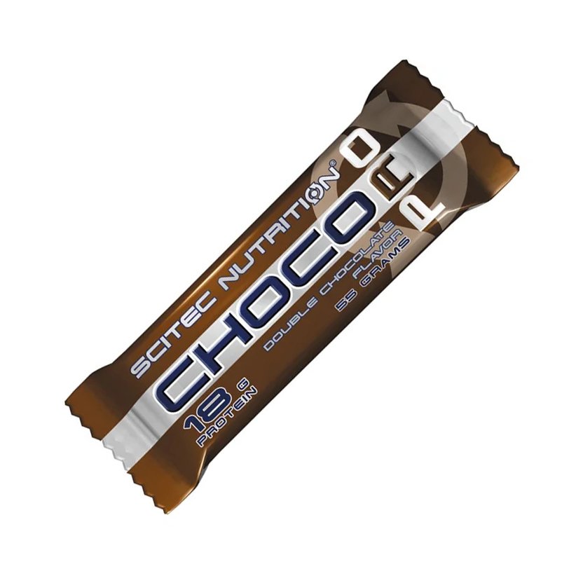 Батончик Scitec ChocoPro, 55 грамм Двойной шоколад,  мл, Scitec Nutrition. Батончик. 