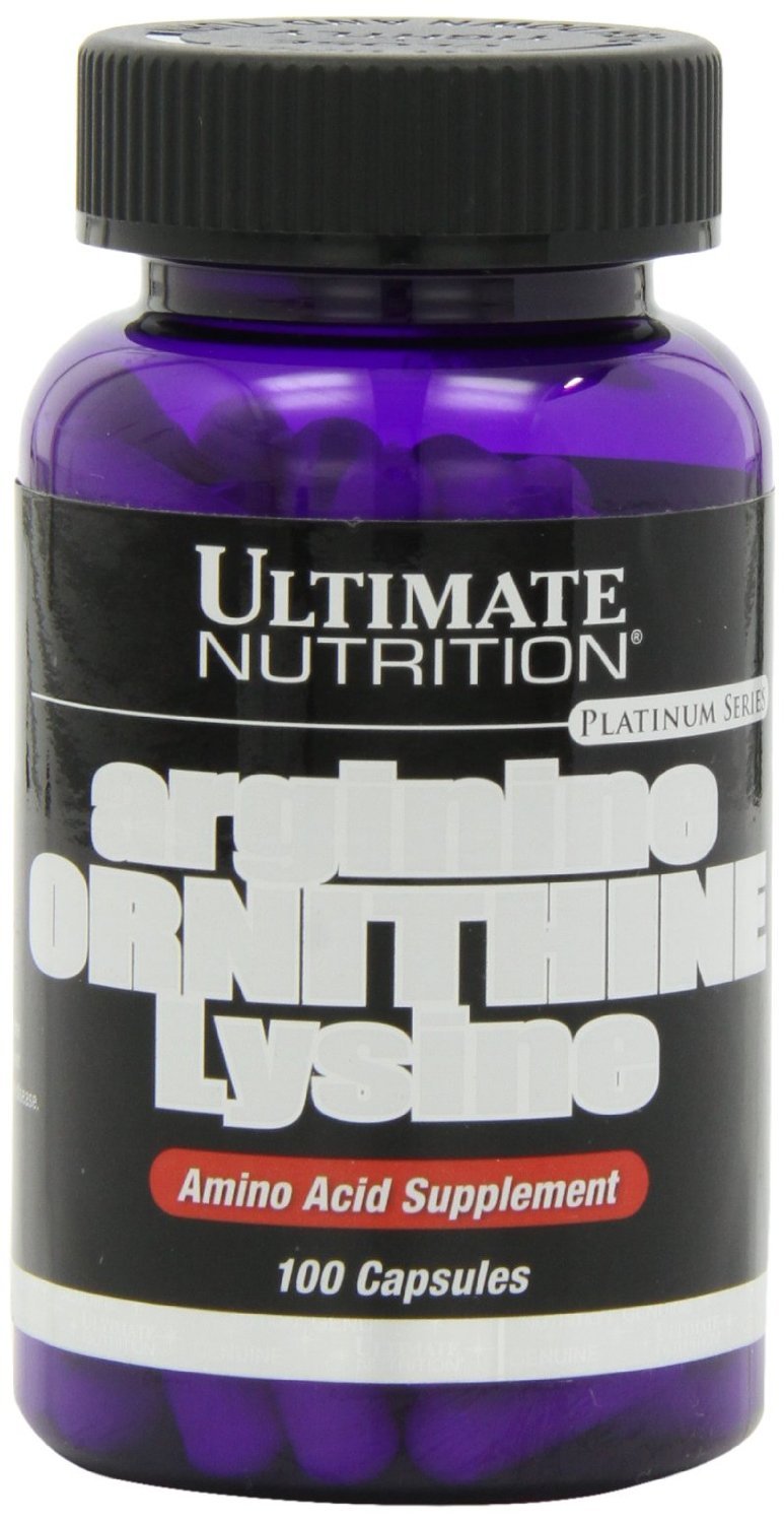 Arginine Ornithine Lysine, 100 pcs, Ultimate Nutrition. Amino acid complex. 