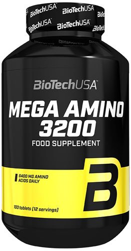 BioTech MEGA AMINO 3200 100 таб Без вкуса,  ml, BioTech. Complejo de aminoácidos. 