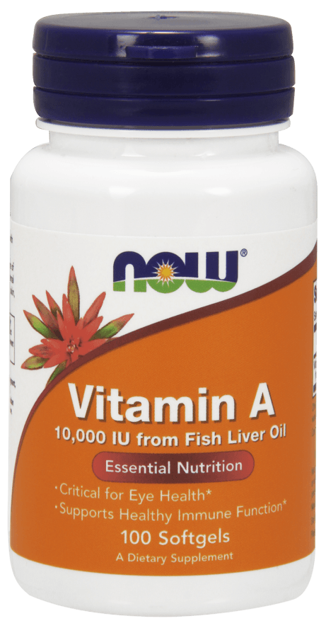 Vitamin A 10000 IU, 100 pcs, Now. Vitamin A. General Health Immunity enhancement Skin health Strengthening hair and nails Antioxidant properties 