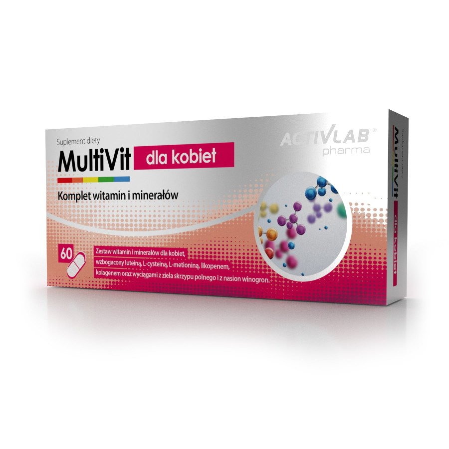 Витамины и минералы Activlab Pharma MultiVit for Women, 60 капсул,  ml, ActivLab. Vitamins and minerals. General Health Immunity enhancement 
