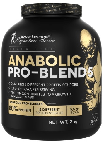 Протеин Kevin Levrone Anabolic Pro-Blend 5, 2 кг Клубника,  мл, Kevin Levrone. Протеин. Набор массы Восстановление Антикатаболические свойства 
