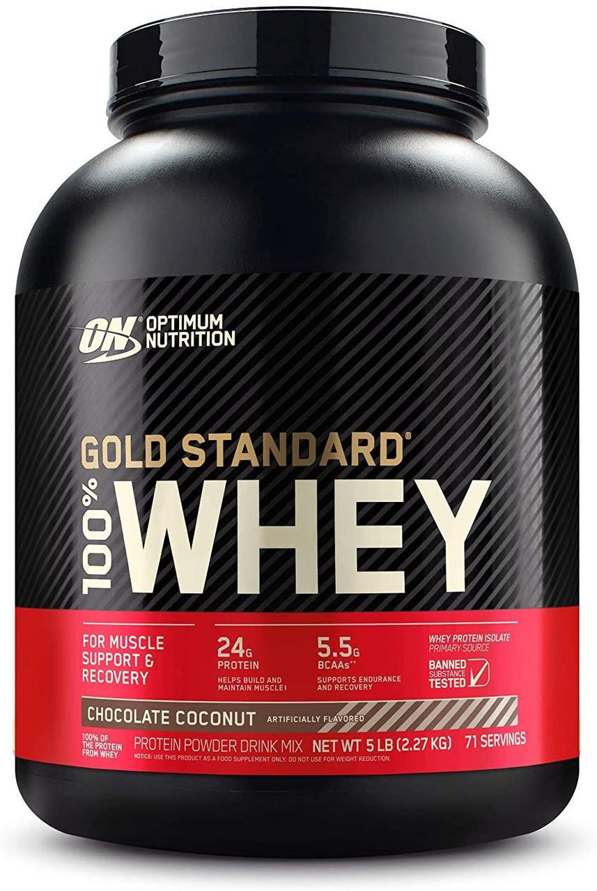 Optimum Nutrition Сывороточный протеин изолят Optimum Nutrition 100% Whey Gold Standard 2270 г оптимум вей голд стандарт, , 