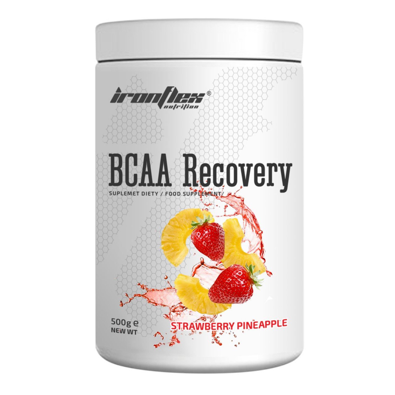 БЦАА Iron Flex BCAA Recovery 500 грамм Клубника ананас,  ml, IronFlex. BCAA. Weight Loss recovery Anti-catabolic properties Lean muscle mass 