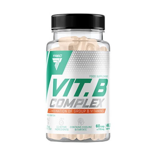 Витамины и минералы Trec Nutrition Vit.B Complex, 60 капсул,  ml, Trec Nutrition. Vitamins and minerals. General Health Immunity enhancement 