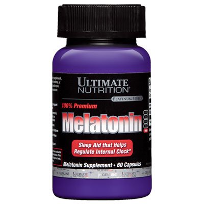 Ultimate Nutrition Melatonin 60 капс Без вкуса,  ml, Ultimate Nutrition. Melatoninum. Improving sleep recuperación Immunity enhancement General Health 