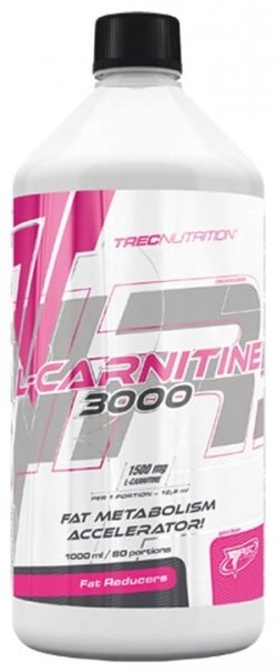 L-Carnitine 3000, 1000 мл, Trec Nutrition. L-карнитин. Снижение веса Поддержание здоровья Детоксикация Стрессоустойчивость Снижение холестерина Антиоксидантные свойства 