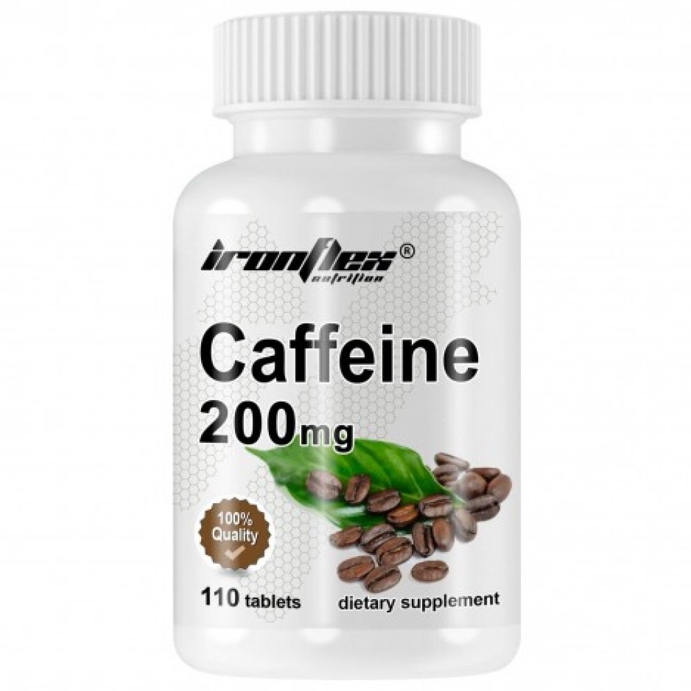 IronFlex Предтренировочный комплекс IronFlex Caffeine 200, 110 таблеток, , 