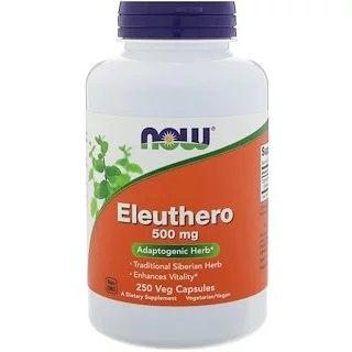 Харчова добавка NOW Foods Eleuthero 500 mg 250 caps,  мл, Now. Спец препараты. 